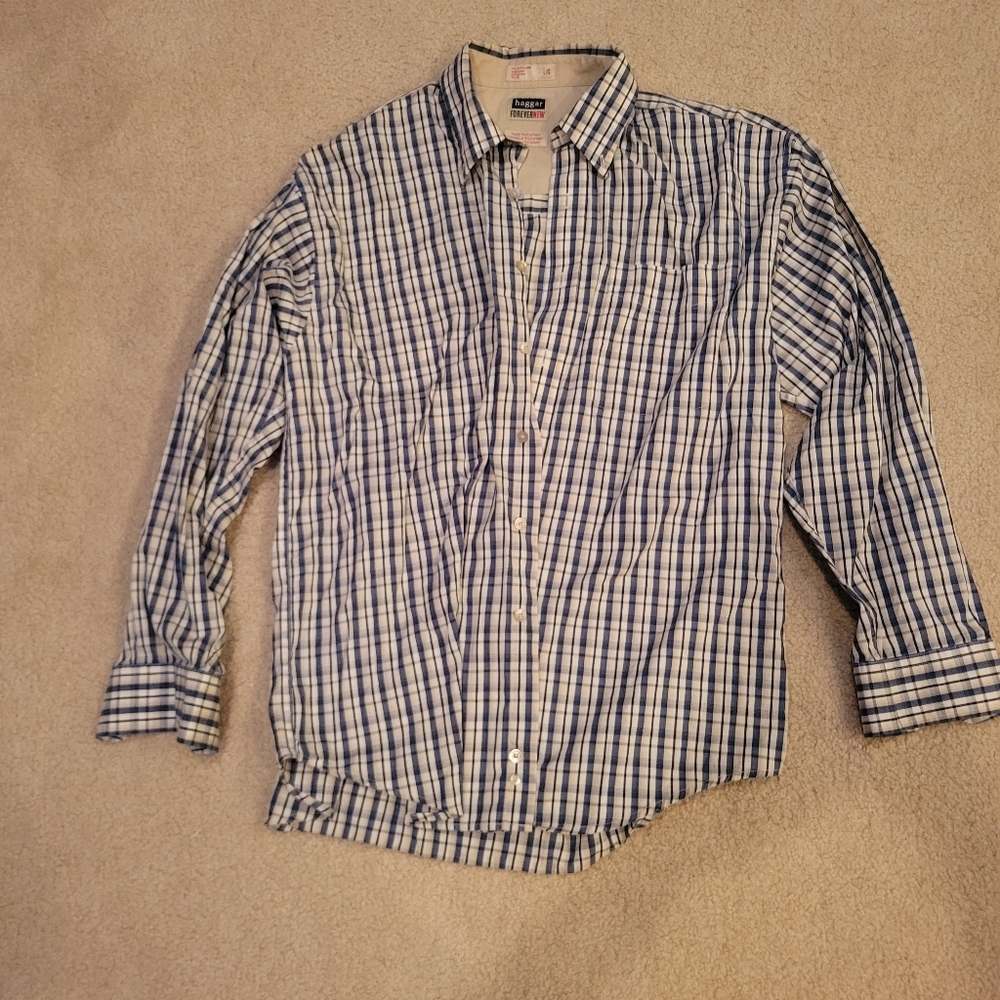 Mens Plaid Dress Shirt